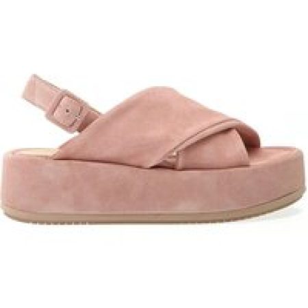 Paloma Barceló Sandalen - Pink Suede Wedge Sandal in roze