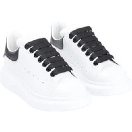 Alexander McQueen Sneakers - White Leather Sneakers in rood