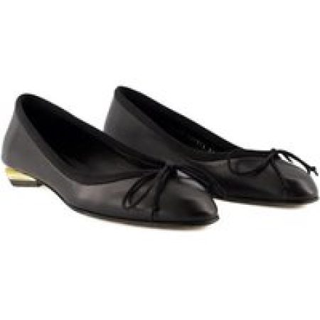 Alexander McQueen Loafers & ballerina schoenen - Armadillo Ballerinas - Leather - Black in zwart