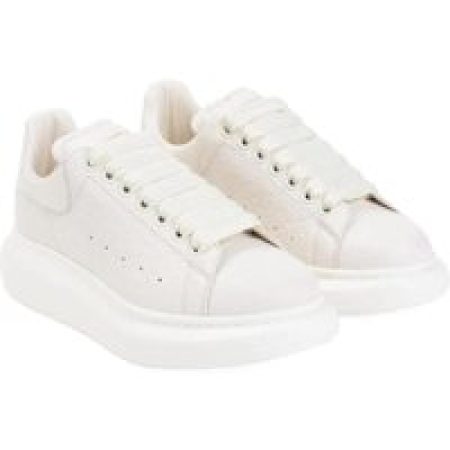 Alexander McQueen Sneakers - Off White Leather Sneakers in wit