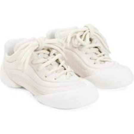 Alexander McQueen Sneakers - Off White Leather Sneakers in wit