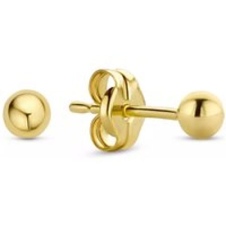 Isabel Bernard Oorbellen - Le Marais Nadie 14 Karat Ear Studs With Spheres in gold