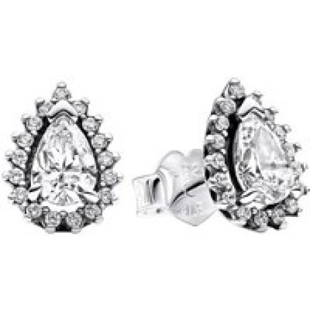 Pandora Oorbellen - Sterling silver stud earrings withcubic zirconia in silver