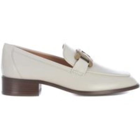 - Leather Loafers in wit