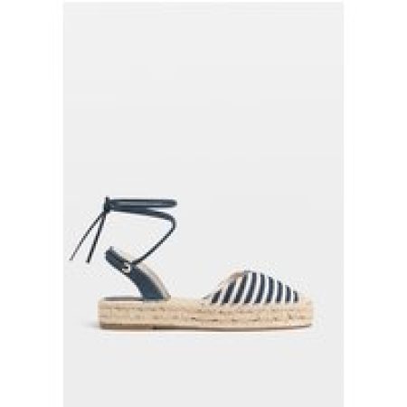 Stradivarius Gestreepte espadrilles met veter  Gecombineerd 39