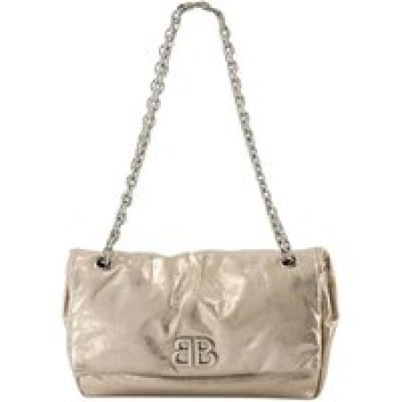 Balenciaga Shoppers - Monaco Chain S Crossbody - Leather - Beige in beige