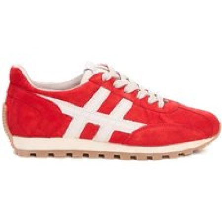 Hogan Low-Top Sneakers - Running 86R Suede Red Sneakers in rood