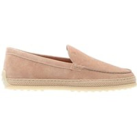 - Pink Suede Slipper With Rope in roze