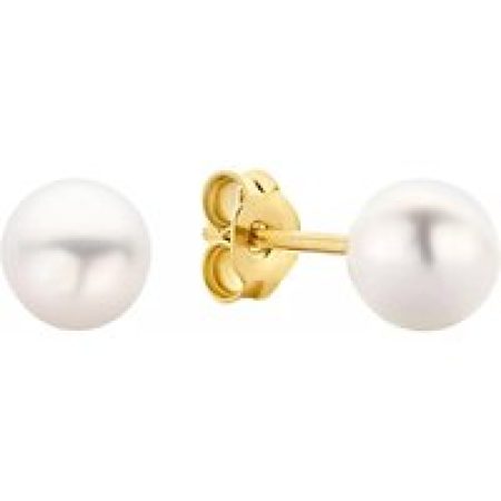 BELORO Oorbellen - Monte Napoleone Perla 9 karat ear studs with pearl in gold