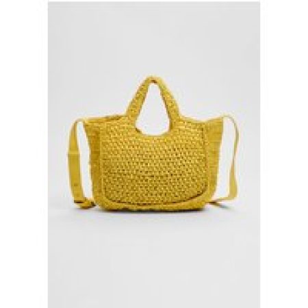 Stradivarius Crossbodytas in raffia-stijl  Goud OS