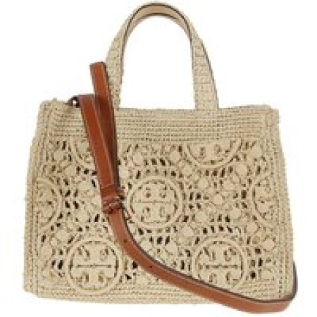 Tory Burch Shoppers & Totes - Woven Shopper Bag With Textured Design And Detacha in beige