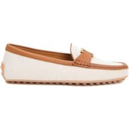 - City Gommino Fabric Cream Leather Leather in beige