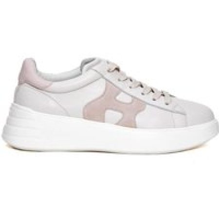 Hogan Low-Top Sneakers - Rebel Leather White H Pink Sneakers in wit