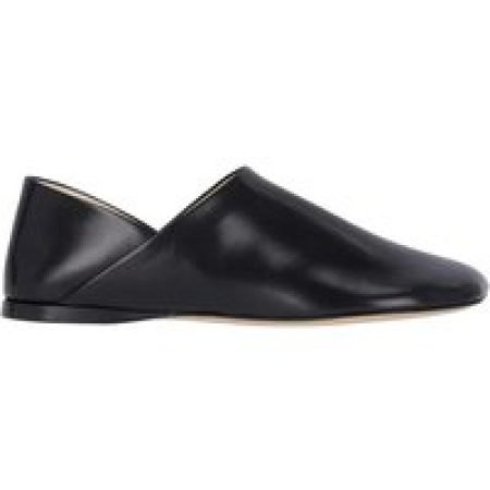 - Slipper Toy Black Leather Loafers in zwart