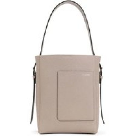 Valextra Bucket bags - Sahara Calf Leather Small Bucket Bag in beige