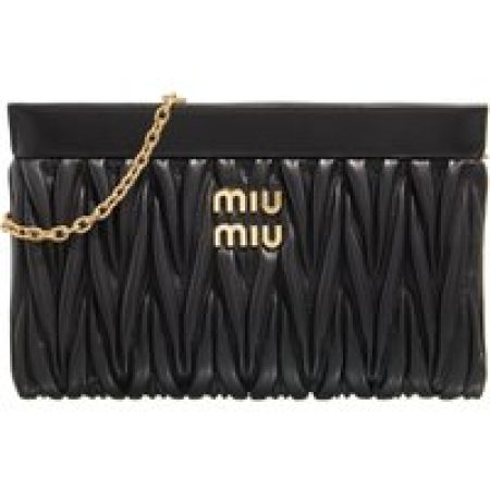 Miu Miu Crossbody bags - Matelassé Nappa Leather Clutch in zwart