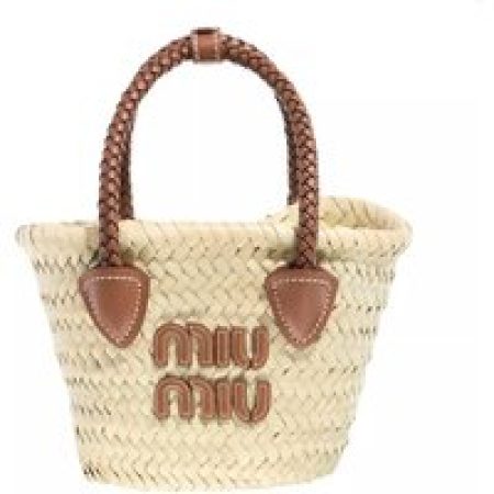 Miu Miu Crossbody bags - Raffia Tote Shoulder Bag Women in beige