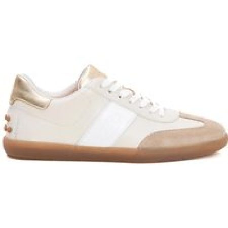 Tod's Low-Top Sneakers - Cassetta Leather Cream Gold Sneakers in beige