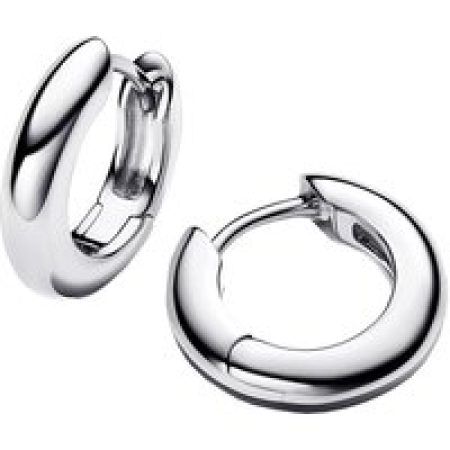 Pandora Oorbellen - Sterling silver hoop earrings in silver