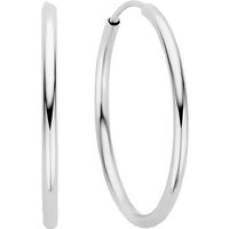 Isabel Bernard Oorbellen - Saint Germain Cerise 14 karat hoop earrings in silver