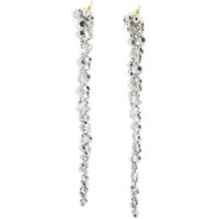 Simone Rocha Oorbellen - Drip Earrings - Crystal - Grey in gray