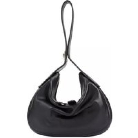 VALENTINO Shoppers - Black Leather Go-Hobo Small Leather Bag in zwart