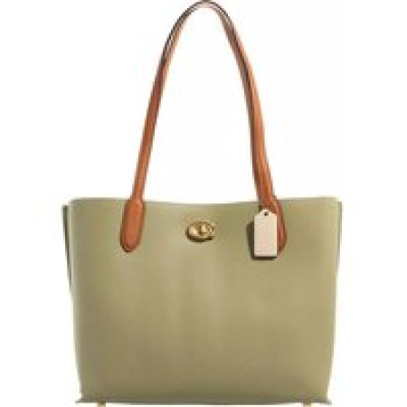 Coach Shoppers - Colorblock Leather With Coated Canvas Signature In in groen