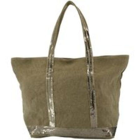 Vanessa Bruno Shoppers & Totes - M Zippe Shopper Bag - Linen - Khaki in groen