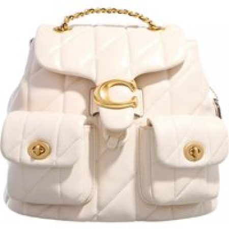 Coach Rugzakken - Quilted Leather Tabby Backpack in crème