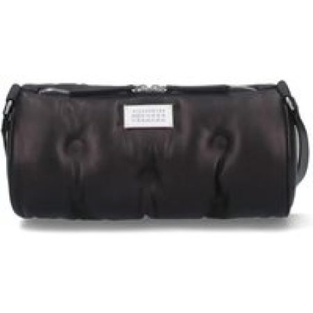 Maison Margiela Hobo bags - Black Nappa Leather "Glam Slam" Shoulder Bag in zwart