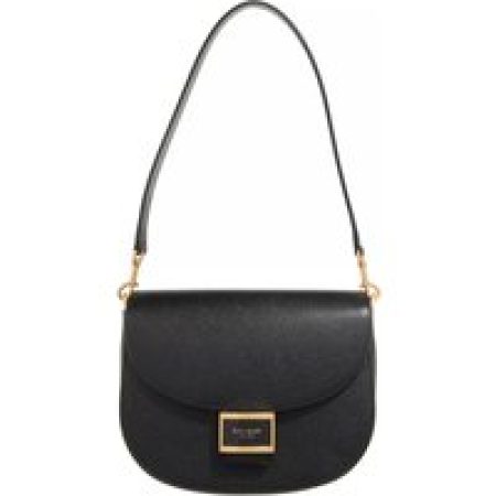 Kate Spade New York Crossbody bags - Katy Textured Leather Convertible Saddle Bag in zwart