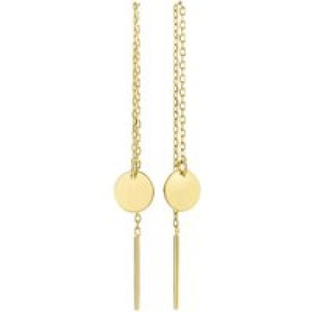 Isabel Bernard Oorbellen - Le Marais Jeanne 14 Karat Drop Earrings With Circl in gold