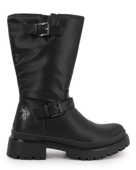U.S. Polo Assn. - Dames - Byker Dames Laars - Zwart - Maat 35