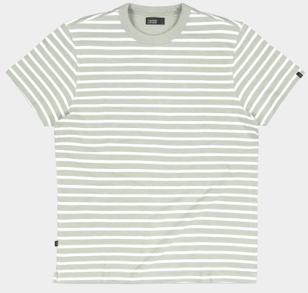 Butcher of Blue T-shirt korte mouw Groen Gaspard Loose Stripe Tee M2412013/791