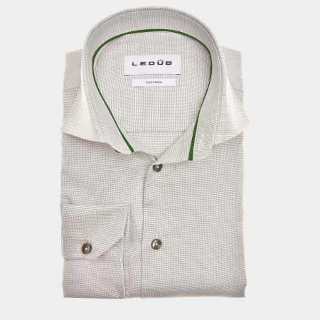 Ledub Business hemd lange mouw Groen LE24204 MFN5 0142827/530-000-000