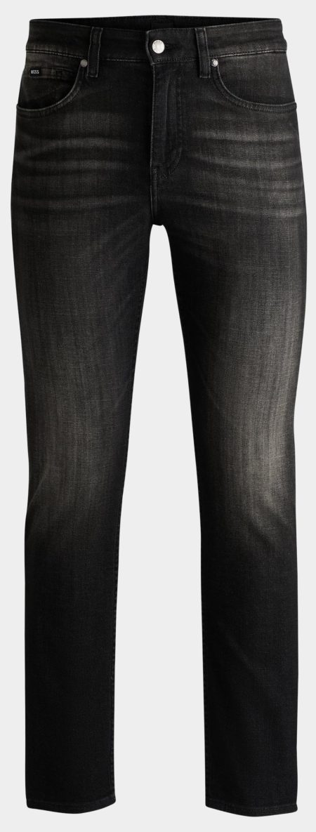 BOSS Black Katoenen 5-Pocket Grijs H-Delaware 10265596 01 50527018/019