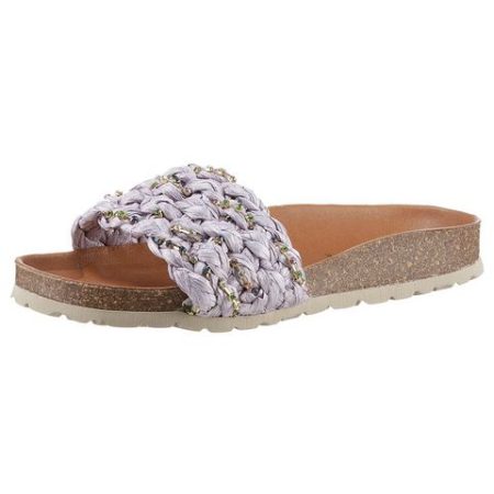 VERBENAS Slippers RICA TRENZA RAFIA BRILLOS