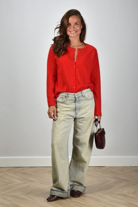 Les Tricots de Lea vest Gigy 37042 red