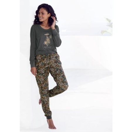 Vivance Dreams Pyjama met frontprint (2-delig)