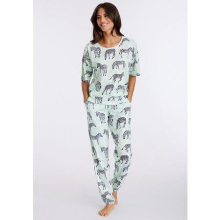 Vivance Dreams Pyjama mt animal alloverprint (2-delig)