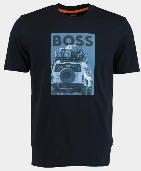 BOSS Orange T-shirt korte mouw Blauw Te_mextour 10260136 01 50535079/404