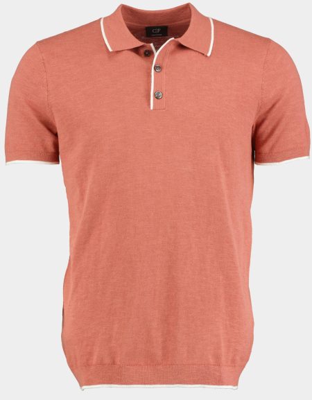 Commander Polo korte mouw Roze Polo-Pullover