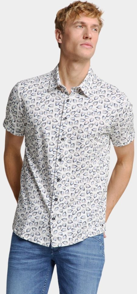 No Excess Casual hemd korte mouw Wit Shirt Short Sleeve Jersey All 28440414/011