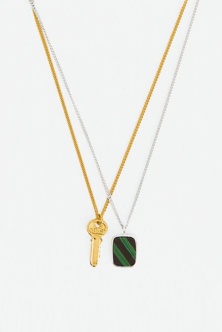Wouters & Hendrix ketting Necklace with Key and Mosaic NSC105 mix 55-60cm