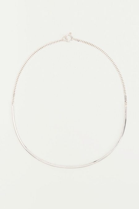 Wouters & Hendrix ketting Halve Cirkel NSC103 sterling silver 45cm