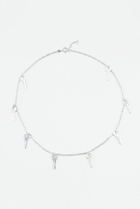 Wouters & Hendrix ketting Necklace with Repetitive Keys NSC085 sterling silver