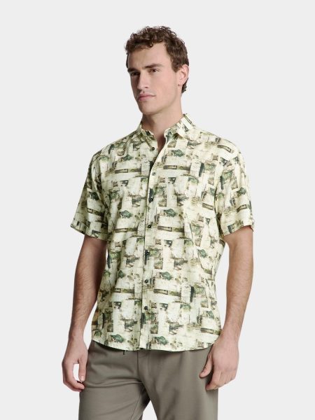 No Excess Casual hemd korte mouw Groen 27490310/050