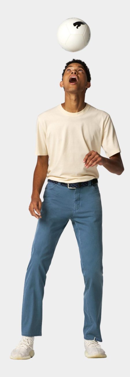 Meyer Katoenen Broek Blauw DUBLIN Art.9-3009 1279300900/16