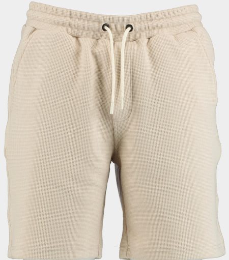 Supply & Co. Korte Broek Grijs Sean Waffle Sweat Short 25109SE10/190 pebble