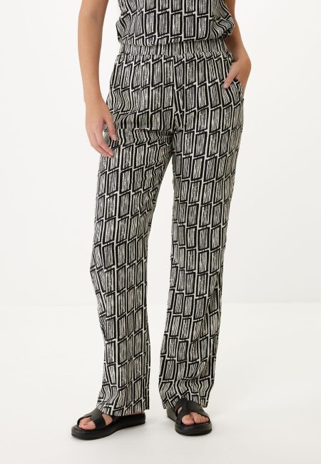 Straight Leg Broek Print Multicolor